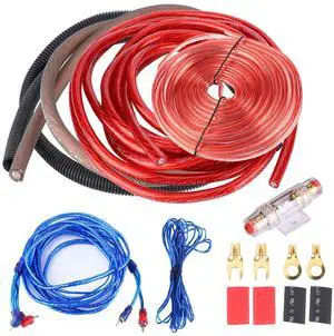 4 Guage 2800W Car o Subwoofer Amplifier Speaker Installation Wire Cable Kit Suit for Speaker Install Wiring Cable, Terminals and Harnesses 4 Guage 2800W Car o Subwoofer Amplifier Speaker Installation Wire Cable Kit Suit for Speaker Install Wiring Cable, Terminals and Harnesses