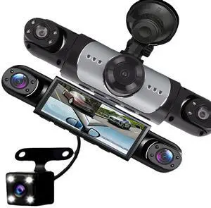 Tangxi 4 Channel Dash Cam 360 DegreeView, 1080P Front and Rear Inside, Left Right Dash Camera with WiFi & APP Control, G Sensor, Loop Recording with 64GB Card Tangxi 4 Channel Dash Cam 360 DegreeView, 1080P Front and Rear Inside, Left Right Dash Camera with WiFi & APP Control, G Sensor, Loop Recording with 64GB Card