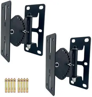 Howonder Speaker Wall Mount,Speaker Mount Wall Bracket Design for Large Speakers or Column Speakers,Hold up to 100lbs, MY-23 (2 Packs Black) Howonder Speaker Wall Mount,Speaker Mount Wall Bracket Design for Large Speakers or Column Speakers,Hold up to 100lbs, MY-23 (2 Packs Black)