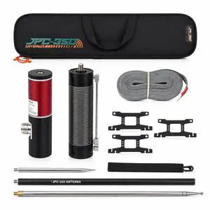 JPC-350 Portable HF Antennas for Ham Radio, 80m-6m Multi-Band Amateur Ham Radio Antenna, High-Performance 100W SSB, Easy Setup for POTA/Field Day, Portable Hf Vertical Antenna for Outdoor 18.4Ft (M10) JPC-350 Portable HF Antennas for Ham Radio, 80m-6m Multi-Band Amateur Ham Radio Antenna, High-Performance 100W SSB, Easy Setup for POTA/Field Day, Portable Hf Vertical Antenna for Outdoor 18.4Ft (M10)