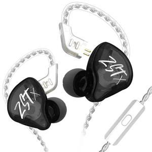 erjigo KZ ZST X Hybrid in-Ear Earphones with Mic, Black erjigo KZ ZST X Hybrid in-Ear Earphones with Mic, Black