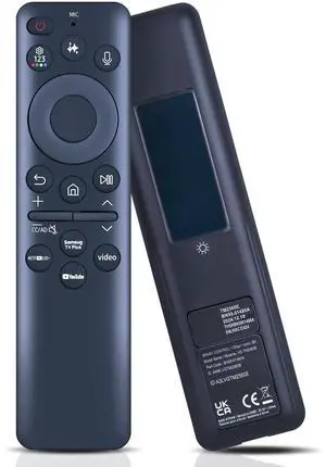 FQOUG BN59-01480A for Samsung Solar TV Remote Control with AI, Rechargeable Replacement for Samsung Smart TV with Voice Control, Solarcell and USB Charging, 2-Year Warranty (2025 Models) FQOUG BN59-01480A for Samsung Solar TV Remote Control with AI, Rechargeable Replacement for Samsung Smart TV with Voice Control, Solarcell and USB Charging, 2-Year Warranty (2025 Models)