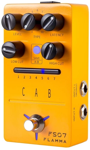 FLAMMA FS07 Stereo Simulation Pedal Electric Guitar Simulator Effects Pedal with 7 User Preset Slots Support IR Loading Software Editing FLAMMA FS07 Stereo Simulation Pedal Electric Guitar Simulator Effects Pedal with 7 User Preset Slots Support IR Loading Software Editing