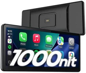 CarpodGo T4 Plus 10.9" 1000-Nit 60fps Portable CarPlay Screen for Car,Wireless Apple Car Play & Android Auto,Magnetic Quick-Release Mount with Pogo-Pin Power,Full HD Touchscreen,Fits Cars Truck CarpodGo T4 Plus 10.9" 1000-Nit 60fps Portable CarPlay Screen for Car,Wireless Apple Car Play & Android Auto,Magnetic Quick-Release Mount with Pogo-Pin Power,Full HD Touchscreen,Fits Cars Truck