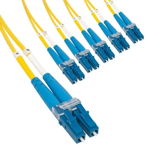 ICC OS2 Singlemode LC-LC Fiber Patch Cable, 10 m (33 ft), Yellow, 6-Pack ICC OS2 Singlemode LC-LC Fiber Patch Cable, 10 m (33 ft), Yellow, 6-Pack