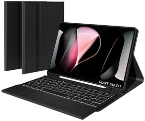 Doohoeek Keyboard for Samsung Galaxy Tab S11 11 inch 2025, Magnetic Detachable Bluetooth Keyboard with 7-Color Backlit, Precision Trackpad & 3-Angle Stand, Premium Twill Cover for Productivity Doohoeek Keyboard for Samsung Galaxy Tab S11 11 inch 2025, Magnetic Detachable Bluetooth Keyboard with 7-Color Backlit, Precision Trackpad & 3-Angle Stand, Premium Twill Cover for Productivity