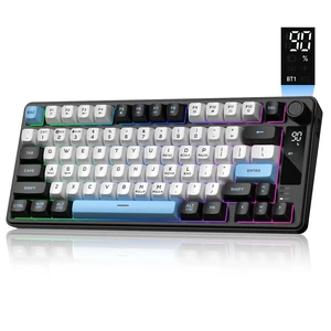 Klymra DK75 75% Wireless Gaming Keyboard, Creamy Computer Keyboards, Black Klymra DK75 75% Wireless Gaming Keyboard, Creamy Computer Keyboards, Black