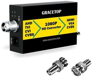 GRACETOP RCA to HDMI Converter, BNC to HDMI Converter GRACETOP RCA to HDMI Converter, BNC to HDMI Converter