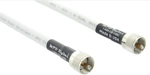 MPD Digital I MPD-400 PVC Superflex Coax Cable I PL259 UHF Male Connectors I Ultra Low Loss for Ham, VHF, RF, CB Radio I Made in the USA I White, 6 Feet MPD Digital I MPD-400 PVC Superflex Coax Cable I PL259 UHF Male Connectors I Ultra Low Loss for Ham, VHF, RF, CB Radio I Made in the USA I White, 6 Feet
