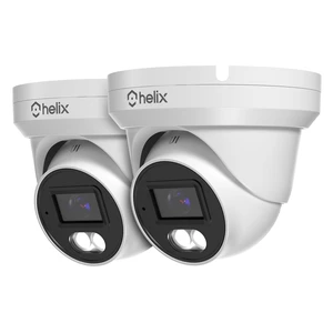 Helix 2PK 5MP Security AI IP PoE Camera, 98ft Night Color, Human Detection, NDAA Compliant, Indoor Outdoor Surveillance Turret, Built in Mic, Support 256GB MicroSD, Deterrent, 2PK-HLX-IP5M-T103EW-AI Helix 2PK 5MP Security AI IP PoE Camera, 98ft Night Color, Human Detection, NDAA Compliant, Indoor Outdoor Surveillance Turret, Built in Mic, Support 256GB MicroSD, Deterrent, 2PK-HLX-IP5M-T103EW-AI