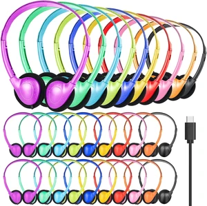 CNSZSLZ 50 Pack USB Type C Classroom Headphones Bulk,Wired On Ear CNSZSLZ 50 Pack USB Type C Classroom Headphones Bulk,Wired On Ear