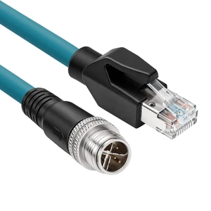 SZRMCC M12 8 Pin X-Coded to RJ45 Cat7e Ethernet Cable for Cognex in-Sight DataMan 470 Reader Basler Blaze GigE Luxonis Teledyne DALSA Machine Vision-82ft SZRMCC M12 8 Pin X-Coded to RJ45 Cat7e Ethernet Cable for Cognex in-Sight DataMan 470 Reader Basler Blaze GigE Luxonis Teledyne DALSA Machine Vision-82ft