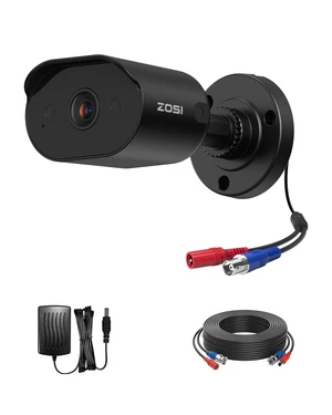 ZOSI 1080p Wired Security Camera with Sound, 2MP TVI CCTV Bullet Camera ZOSI 1080p Wired Security Camera with Sound, 2MP TVI CCTV Bullet Camera