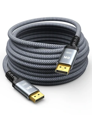 Capshi 8K 4K DisplayPort Cable 1.4, Fiber Optic DP Cord 100ft Capshi 8K 4K DisplayPort Cable 1.4, Fiber Optic DP Cord 100ft