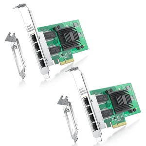 4 Port Gigabit NIC for Intel I350-T4 with Low Profile, Gigabit Ethernet Network Adapter Card with Intel I350-AM4 Controller, Support Windows/XP/Linux/VMware ESX, Quad RJ45 Ports, PCI-E 2.1 X4, 4 Port Gigabit NIC for Intel I350-T4 with Low Profile, Gigabit Ethernet Network Adapter Card with Intel I350-AM4 Controller, Support Windows/XP/Linux/VMware ESX, Quad RJ45 Ports, PCI-E 2.1 X4,