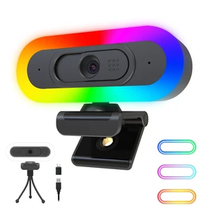 ToLuLu 2K Streaming Webcam Web Cam, LED RGB Webcam with Microphone & Light ToLuLu 2K Streaming Webcam Web Cam, LED RGB Webcam with Microphone & Light