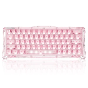 GravaStar Mercury V60 HE Gaming Keyboard, Crystal Rose GravaStar Mercury V60 HE Gaming Keyboard, Crystal Rose