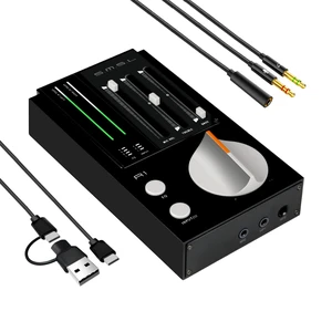 SMSL R1 DAC Headphone Amplifier, Desktop USB C Digital to Analog Audio Converter for Gaming PC PS5, Microphone/USB/Opt/Coax Input 3.5mm/4.4mm Balanced/RCA Output, EQ Mode/Bass/Treble Adjust (Black) SMSL R1 DAC Headphone Amplifier, Desktop USB C Digital to Analog Audio Converter for Gaming PC PS5, Microphone/USB/Opt/Coax Input 3.5mm/4.4mm Balanced/RCA Output, EQ Mode/Bass/Treble Adjust (Black)