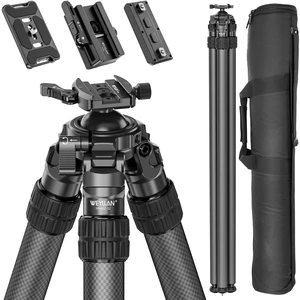 WEYLLAN HN402 2-Section Carbon Fiber Tripod Kit for Hunting & Photography, 52mm Quick Release Lever Ball Head, 40mm Inverted Legs Includes Bag, Picatinny Adapter, MLOK Arca Rail & Arca Plate WEYLLAN HN402 2-Section Carbon Fiber Tripod Kit for Hunting & Photography, 52mm Quick Release Lever Ball Head, 40mm Inverted Legs Includes Bag, Picatinny Adapter, MLOK Arca Rail & Arca Plate