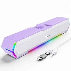 LENRUE G11 Computer Speakers for Desktop, Touch Lights PC Speakers with Surge Clear Sound, USB C/USB Powered, AUX Audio for Computer Desktop PC Laptop Desk LENRUE G11 Computer Speakers for Desktop, Touch Lights PC Speakers with Surge Clear Sound, USB C/USB Powered, AUX Audio for Computer Desktop PC Laptop Desk