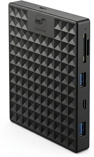 ModusTech Nexus 1TB Portable External Hard Drive with Built-in Docking Station -5-in-1 USBC Hub, USB 3.1 10Gbps, SD & MicroSD, Bus-Powered, Compatible with MacBook, Laptop, iPad (1TB + 5-in-1 Dock) ModusTech Nexus 1TB Portable External Hard Drive with Built-in Docking Station -5-in-1 USBC Hub, USB 3.1 10Gbps, SD & MicroSD, Bus-Powered, Compatible with MacBook, Laptop, iPad (1TB + 5-in-1 Dock)