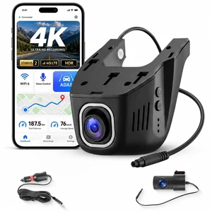 Hodozzy 4K Dash Cam Front and Rear, Mini Car Camera WiFi Hidden Dash Camera with App Control, Wide Angle Night Vision, Loop Recording G-Sensor DVR for All Cars Hodozzy 4K Dash Cam Front and Rear, Mini Car Camera WiFi Hidden Dash Camera with App Control, Wide Angle Night Vision, Loop Recording G-Sensor DVR for All Cars