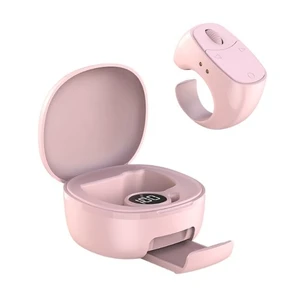 Smart Scrolling Bluetooth Remote Ring,Multi-Function Finger Air Mouse Wearable Mini Travel Remote Control with Charging Case for Selfies Video E-Books Page Turner for PC Laptop Phone Tablet-pink Smart Scrolling Bluetooth Remote Ring,Multi-Function Finger Air Mouse Wearable Mini Travel Remote Control with Charging Case for Selfies Video E-Books Page Turner for PC Laptop Phone Tablet-pink