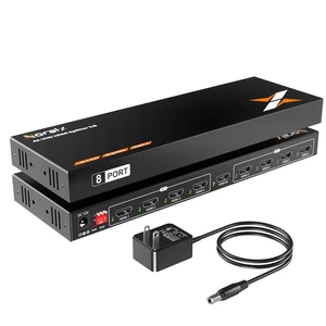 Uncompressed 4K HDMI Splitter 1 in 8 Out with 8 EDID Modes Splitter 1x8 Uncompressed 4K HDMI Splitter 1 in 8 Out with 8 EDID Modes Splitter 1x8