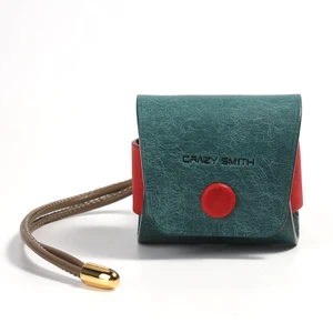 Handmade Genuine Leather Case for AirPods 4, Shockproof Protective Earbuds Cover with Dual Lanyards, Wireless & Wired Charging Accessible (Type-a-Blue) Handmade Genuine Leather Case for AirPods 4, Shockproof Protective Earbuds Cover with Dual Lanyards, Wireless & Wired Charging Accessible (Type-a-Blue)