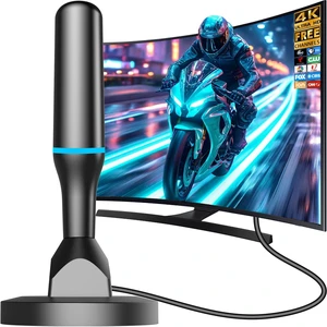 Indoor TV Antenna for Local Channels, Digital Antenna for Smart TV Indoor, 4K HDTV Antenna with Magnetic Base, 360 Reception, 8.2ft Cable, Indoor TV Antenna for Local Channels, Digital Antenna for Smart TV Indoor, 4K HDTV Antenna with Magnetic Base, 360 Reception, 8.2ft Cable,