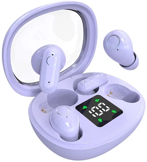 NVXMANIYK Wireless Headse,Tiny Size Invisible Earbud,Bluetooth 5.4 HiFi Stereo Headphones with LED Digital Invisible Mini Two Bluetooth Headphones Design,for Sleep/Office/Sports (Purple) NVXMANIYK Wireless Headse,Tiny Size Invisible Earbud,Bluetooth 5.4 HiFi Stereo Headphones with LED Digital Invisible Mini Two Bluetooth Headphones Design,for Sleep/Office/Sports (Purple)