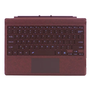 Zoof Type Cover for Microsoft Surface Pro 7+ / Pro 7/6 / 5/4 / 3, 12.3 inch, Ultra-Slim Wireless Bluetooth Tablet Keyboard with Multi Touchpad (Burgundy) Zoof Type Cover for Microsoft Surface Pro 7+ / Pro 7/6 / 5/4 / 3, 12.3 inch, Ultra-Slim Wireless Bluetooth Tablet Keyboard with Multi Touchpad (Burgundy)