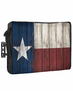 Rocking Giraffee Outdoor TV Cover Vintage Wood Texas Flag Waterproof Weatherproof TV Covers for 60 to 65 Inch Outside Flat Screen TV Protector Shield 58" W x 37" H x 4.5" D Rocking Giraffee Outdoor TV Cover Vintage Wood Texas Flag Waterproof Weatherproof TV Covers for 60 to 65 Inch Outside Flat Screen TV Protector Shield 58" W x 37" H x 4.5" D