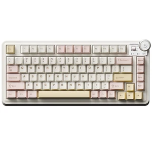 Aula AU75 Wireless Mechanical Keyboard, Hot Swap Gasket Gaming Keyboard with Knob, BT/2.4G/Wired Custom Keyboard, 4000mAh Battery, 75% Five-Layer Padding PBT Keycaps, RGB Side-Strip for Win/Mac Aula AU75 Wireless Mechanical Keyboard, Hot Swap Gasket Gaming Keyboard with Knob, BT/2.4G/Wired Custom Keyboard, 4000mAh Battery, 75% Five-Layer Padding PBT Keycaps, RGB Side-Strip for Win/Mac