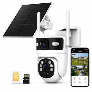 Bestmotoring 4G LTE Cellular Security Camera, Solar 2K Dual-Lens PTZ Camera Bestmotoring 4G LTE Cellular Security Camera, Solar 2K Dual-Lens PTZ Camera