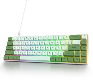Fogruaden 60% Mechanical Gaming Keyboard, 68 Keys, RGB Backlit, Compact 60 Percent Wired Keyboard for Win/Mac PC Gamer, Easy to Carry on Trip (68Matcha-RedSwitch-RGB) Fogruaden 60% Mechanical Gaming Keyboard, 68 Keys, RGB Backlit, Compact 60 Percent Wired Keyboard for Win/Mac PC Gamer, Easy to Carry on Trip (68Matcha-RedSwitch-RGB)