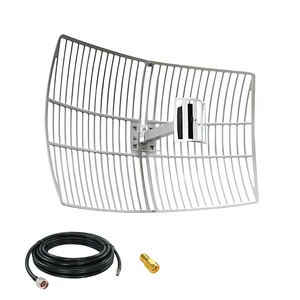 WiFi Parabolic Directional Antenna Set 2.4G Outdoor High Gain External Kit WiFi Parabolic Directional Antenna Set 2.4G Outdoor High Gain External Kit