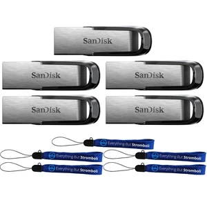 SanDisk USB Type A Ultra Flair (5-Pack) 512GB Flash Drive Up to 150 MB/s Read Speed Compatible with Laptops and Personal Computers -SDCZ73-512G-G46- Bundle with (5) Everything But Stromboli Lanyards SanDisk USB Type A Ultra Flair (5-Pack) 512GB Flash Drive Up to 150 MB/s Read Speed Compatible with Laptops and Personal Computers -SDCZ73-512G-G46- Bundle with (5) Everything But Stromboli Lanyards