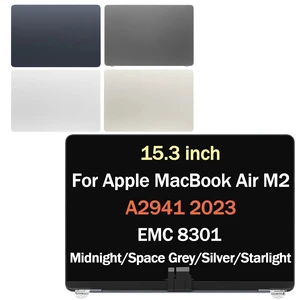 POBRIDA LCD Screen Replacement for MacBook Air 15.3" A2941 2023 M2 EMC 8301 A3114 2024 M3 EMC 8612 EMC 9301 Retina LCD Panel Display Full Assembly 2880 * 1864 (Silver) POBRIDA LCD Screen Replacement for MacBook Air 15.3" A2941 2023 M2 EMC 8301 A3114 2024 M3 EMC 8612 EMC 9301 Retina LCD Panel Display Full Assembly 2880 * 1864 (Silver)