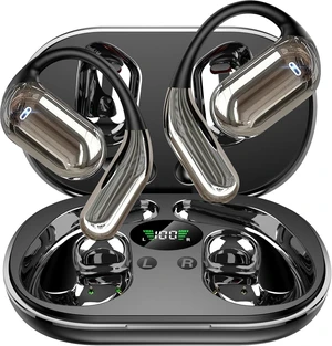 Open Ear Bone Conduction Headphones Over Ear Earbuds with Ergonomic Earhook Open Ear Bone Conduction Headphones Over Ear Earbuds with Ergonomic Earhook