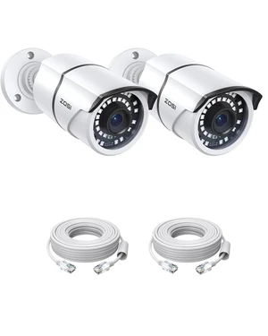 ZOSI 2-Pack 5MP Add-on PoE Security Camera with Ethernet Cables, 120ft Night Vision, IP66 Weatherproof, Outdoor Indoor Home Bullet Camera Only Compatible Same Brand 5MP 4K PoE NVR Systems ZOSI 2-Pack 5MP Add-on PoE Security Camera with Ethernet Cables, 120ft Night Vision, IP66 Weatherproof, Outdoor Indoor Home Bullet Camera Only Compatible Same Brand 5MP 4K PoE NVR Systems
