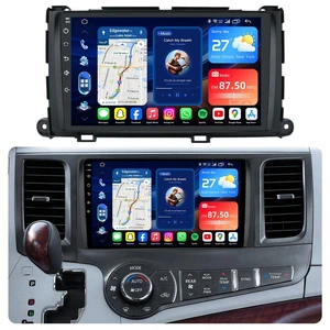 Upgrade Car Radio for Toyota Sienna 2011-2014: 1280 * 800 HD Touchscreen Stereo Wireless Carplay & Android Auto DSP GPS Navigation 5G WiFi Backup Camera Bluetooth FM Upgrade Car Radio for Toyota Sienna 2011-2014: 1280 * 800 HD Touchscreen Stereo Wireless Carplay & Android Auto DSP GPS Navigation 5G WiFi Backup Camera Bluetooth FM