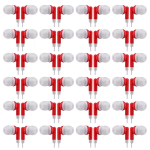 CN-Outlet Wholesale Bulk Eearbuds Headphones 100 Pack for Kids,Classroom,Labs,Students and Adults (Red) CN-Outlet Wholesale Bulk Eearbuds Headphones 100 Pack for Kids,Classroom,Labs,Students and Adults (Red)