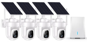 Fociey 4K Solar Security Cameras Wireless Outdoor with Local Storage Base Fociey 4K Solar Security Cameras Wireless Outdoor with Local Storage Base