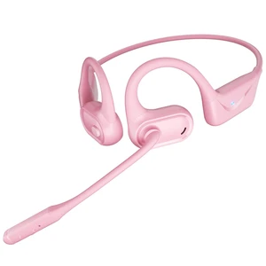 ZORIOXI Open Ear Headphones with Mic, 29g Bluetooth Headset, Air Conduction Headphones with Dual Device Connection & Mute, Wireless Headset with Mic for Work, Driving, Office, Workout, Pink ZORIOXI Open Ear Headphones with Mic, 29g Bluetooth Headset, Air Conduction Headphones with Dual Device Connection & Mute, Wireless Headset with Mic for Work, Driving, Office, Workout, Pink