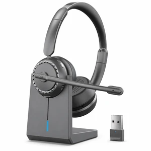 DSAMMEA Wireless Headset with Mic for Clear Work Calls, Bluetooth 5.2 Headset with Noise Cancelling Microphone & Mute Button, 40H Talk Time for Zoom Teams, Home Office (Dark Gray) DSAMMEA Wireless Headset with Mic for Clear Work Calls, Bluetooth 5.2 Headset with Noise Cancelling Microphone & Mute Button, 40H Talk Time for Zoom Teams, Home Office (Dark Gray)