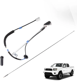 GrteRokky Antenna Kit Assembly Manual Type with Antenna, Ornament, Nut & Base Compatible with 2005-2015 Toyota Tacoma, Replaces OEM #86300-04070, 86309-04110, 86396-04040 GrteRokky Antenna Kit Assembly Manual Type with Antenna, Ornament, Nut & Base Compatible with 2005-2015 Toyota Tacoma, Replaces OEM #86300-04070, 86309-04110, 86396-04040