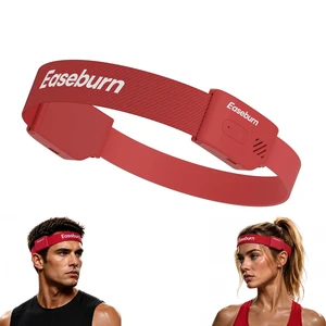 EaseBurn Open Ear Bluetooth Headband Headphones, Air Conduction Wireless Sport Headphones, Sweatproof Breathable Washable Running Headphones for Workout Outdoor Sports (Red) EaseBurn Open Ear Bluetooth Headband Headphones, Air Conduction Wireless Sport Headphones, Sweatproof Breathable Washable Running Headphones for Workout Outdoor Sports (Red)