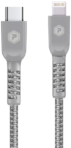 POWERPEAK USB-C to Lightning Cable, 10ft Braided Nylon Metallic iPhone Charger Cord, (MFi Certified) Sync Cable Compatible with iPhone Lightning Port Devices ^^ Silver POWERPEAK USB-C to Lightning Cable, 10ft Braided Nylon Metallic iPhone Charger Cord, (MFi Certified) Sync Cable Compatible with iPhone Lightning Port Devices ^^ Silver