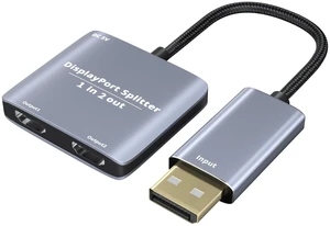 ArbaroClara Displayport to Dual HDMI Splitter 1 in 2 Out, 4K 60Hz DP 1.4 to Dual HDMI 2.0 Adapter Port, for Laptop Computer Monitor MST/SST/Extend/Copy Display(Mac OS Mirror Only) ArbaroClara Displayport to Dual HDMI Splitter 1 in 2 Out, 4K 60Hz DP 1.4 to Dual HDMI 2.0 Adapter Port, for Laptop Computer Monitor MST/SST/Extend/Copy Display(Mac OS Mirror Only)